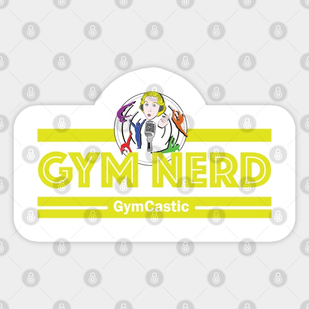 Gym Nerd (yellow) Sticker by GymCastic